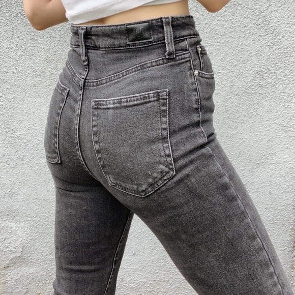 BDG Denim - Grey BDG Kick Flare High Rise Cropped Jeans 25